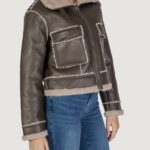 Giacchetto Only ONLBERTA SHEARLING OTW BF Marrone - Foto 3