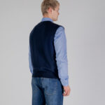 Gilet in maglia Aquascutum ACTIVE CHECK VEST Blu - Foto 5