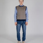 Gilet in maglia Aquascutum ACTIVE CHECK VEST Blu - Foto 4