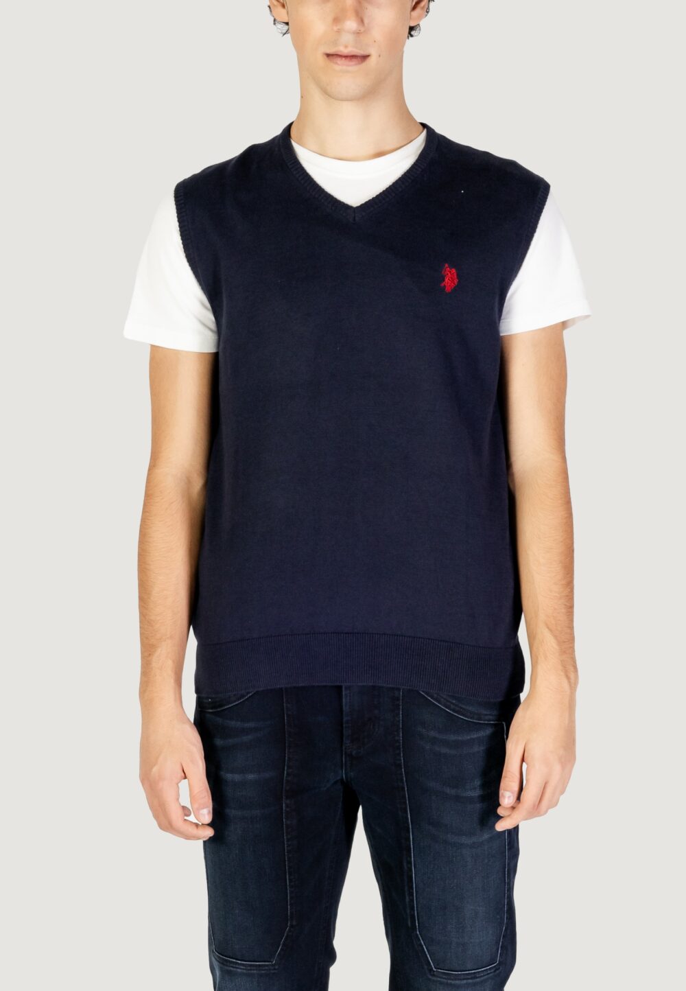 Gilet in maglia U.S. Polo Assn.  Blu - Foto 1