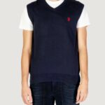 Gilet in maglia U.S. Polo Assn.  Blu - Foto 1