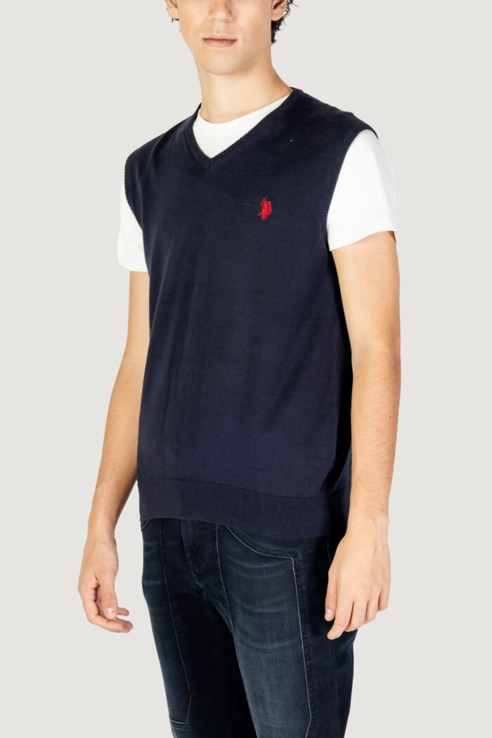 Gilet in maglia U.s. Polo Assn.  Blu