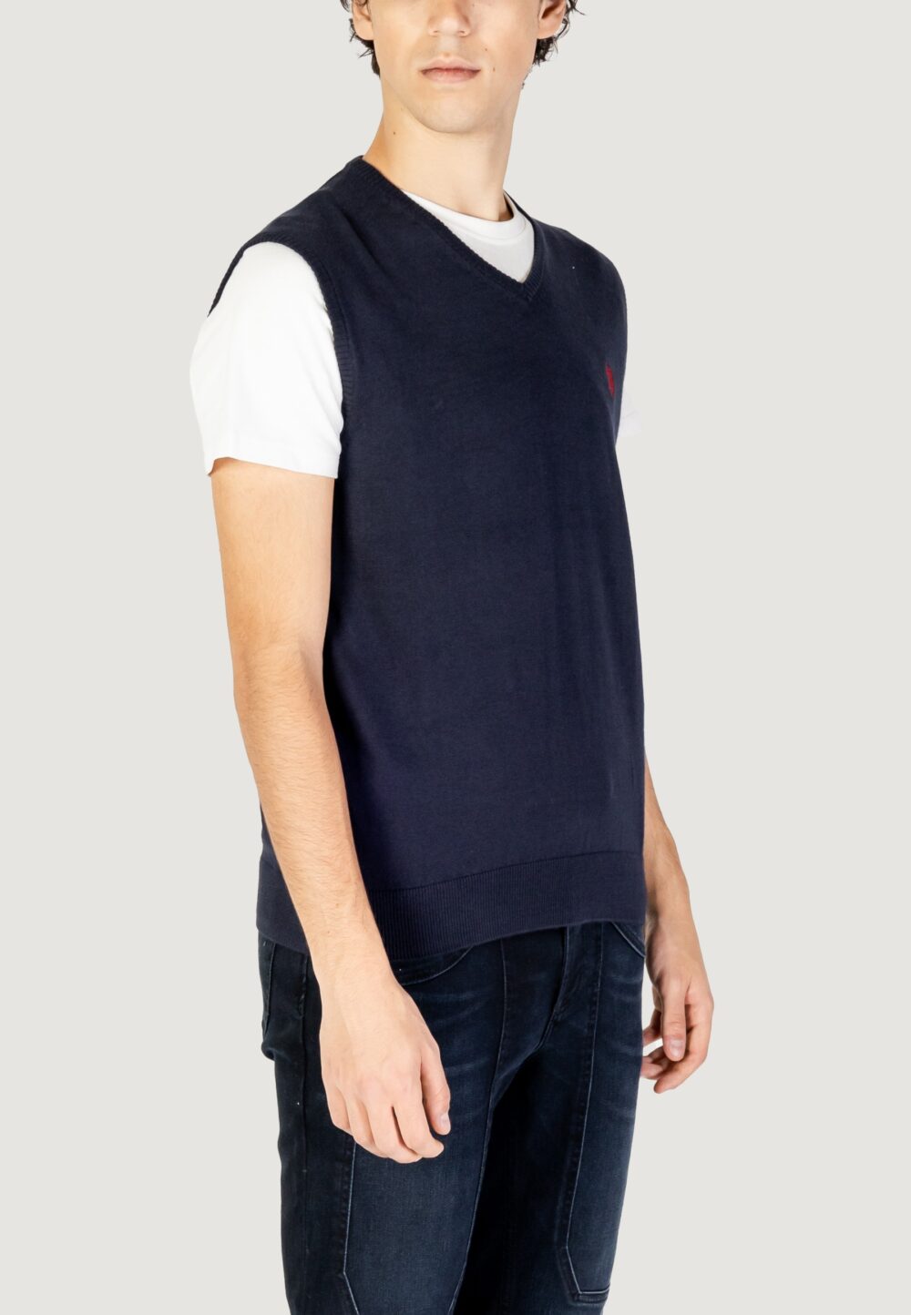 Gilet in maglia U.S. Polo Assn.  Blu - Foto 3