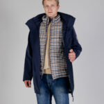 Parka Aquascutum HYDRO 3-WAY ACTIVE CLUB CHECK PARKA Blu - Foto 2