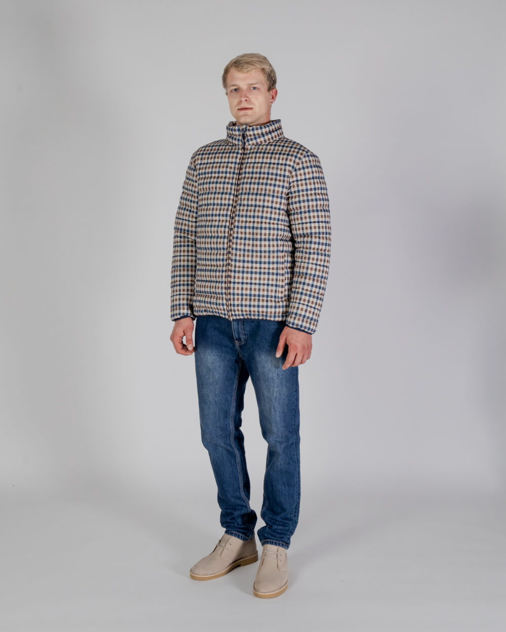 Parka Aquascutum HYDRO 3-WAY ACTIVE CLUB CHECK PARKA Blu - Foto 4