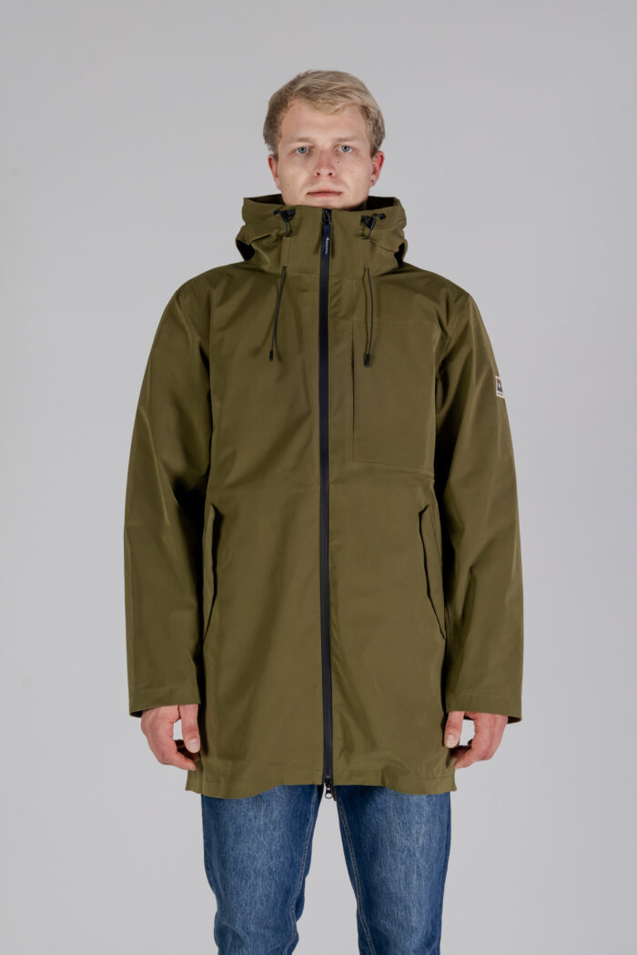 Parka Aquascutum HYDRO 3-WAY ACTIVE CLUB CHECK PARKA Verde Oliva