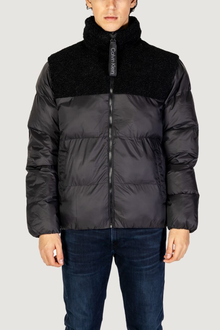 Giubbotto Calvin Klein SHERPA PUFFER Nero