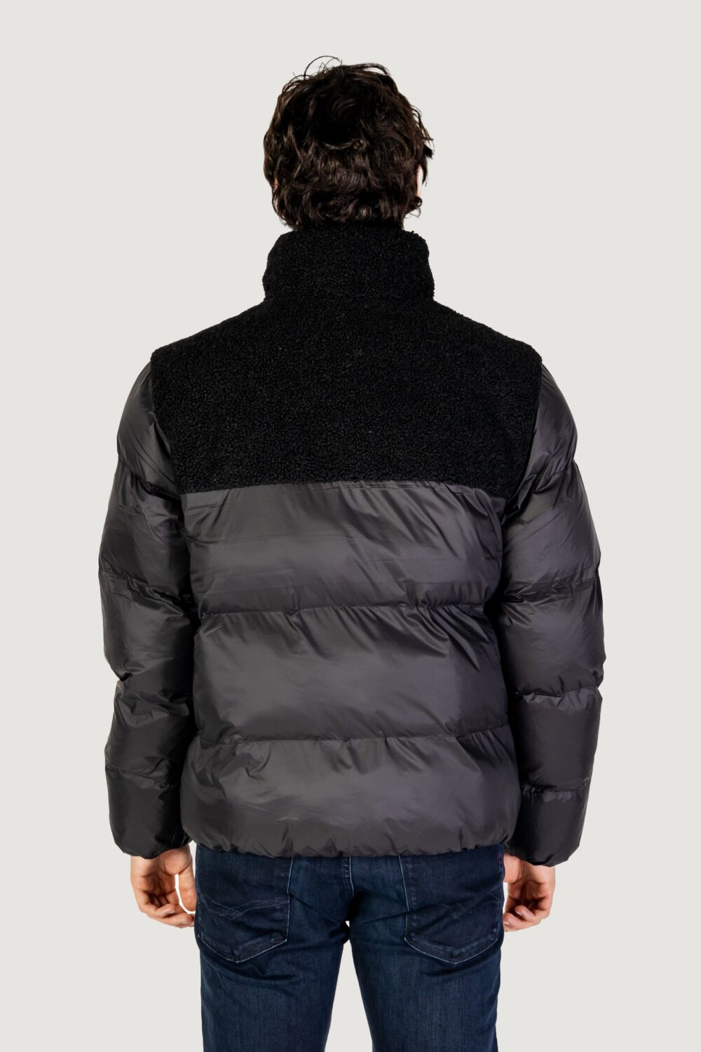 Giubbotto Calvin Klein Jeans SHERPA PUFFER Nero - Foto 3