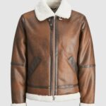 Giubbotto Jack Jones JORCOLE AVIATOR JACKET Marrone - Foto 1