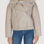 Giubbotto Vila Clothes VIRISI L/S BONDED JACKET Beige chiaro - Foto 1