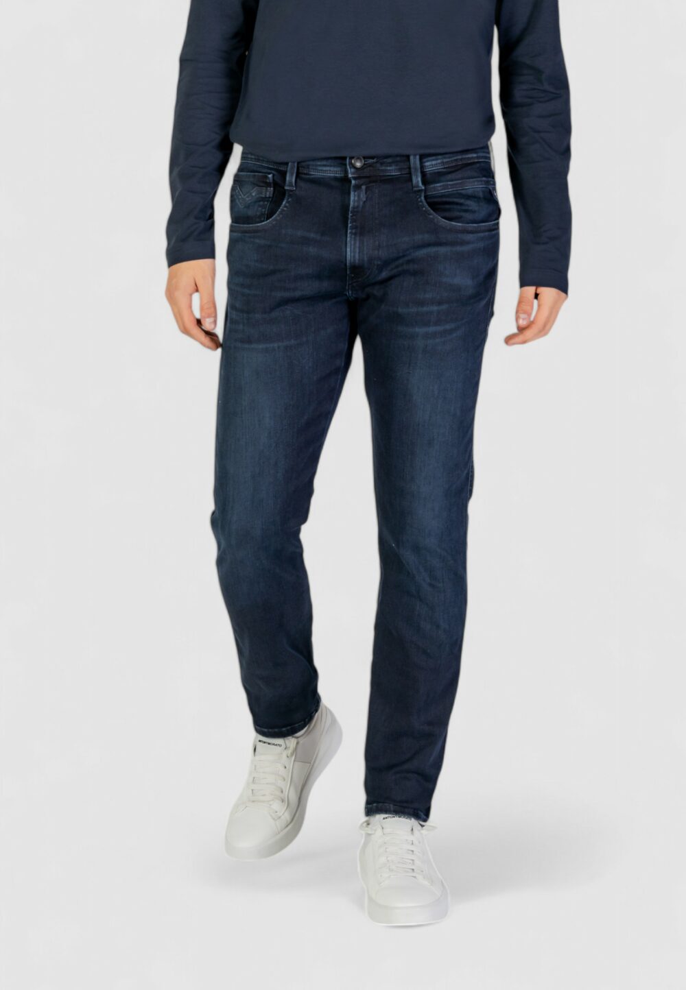 Jeans slim Replay 11.5 OZ HYPERFLEX Blu - Foto 4