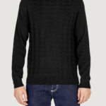 Maglia Antony Morato COTTON WOOL BLEND YARN WITH JACQUARD 3D Nero - Foto 1