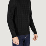 Maglia Antony Morato COTTON WOOL BLEND YARN WITH JACQUARD 3D Nero - Foto 3