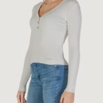 Maglia Guess BLAIRE VN LS HENLEY SWTR Panna - Foto 3