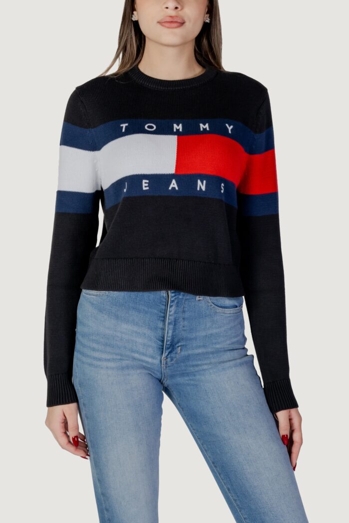 Maglia Tommy Hilfiger TJW CENTER FLAG Nero