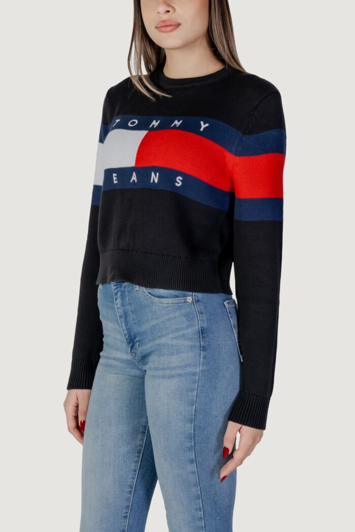 Maglia Tommy Hilfiger TJW CENTER FLAG Nero