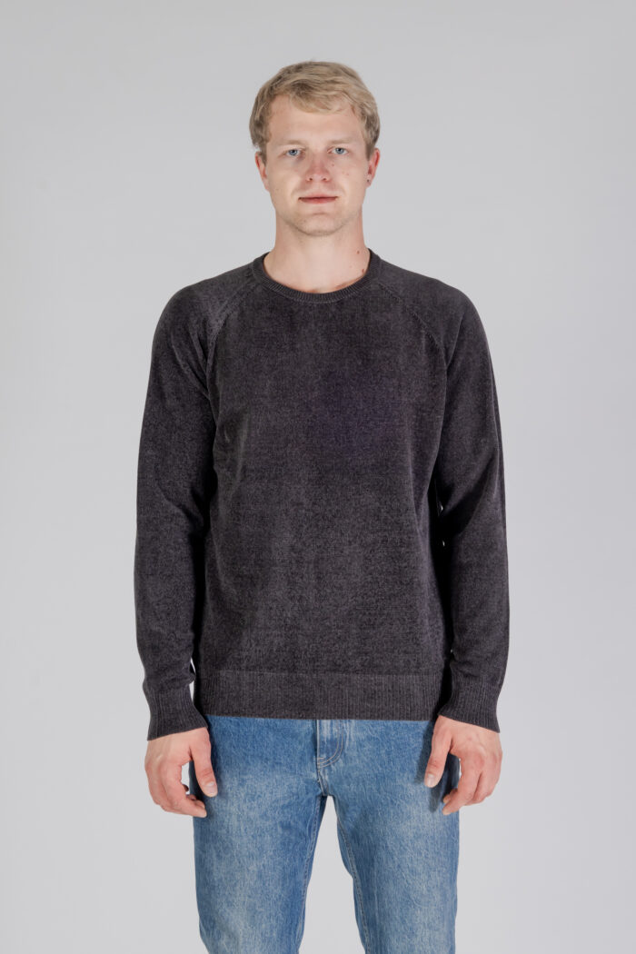 Maglione Aquascutum ACTIVE CHENILLE CREWNECK Antracite