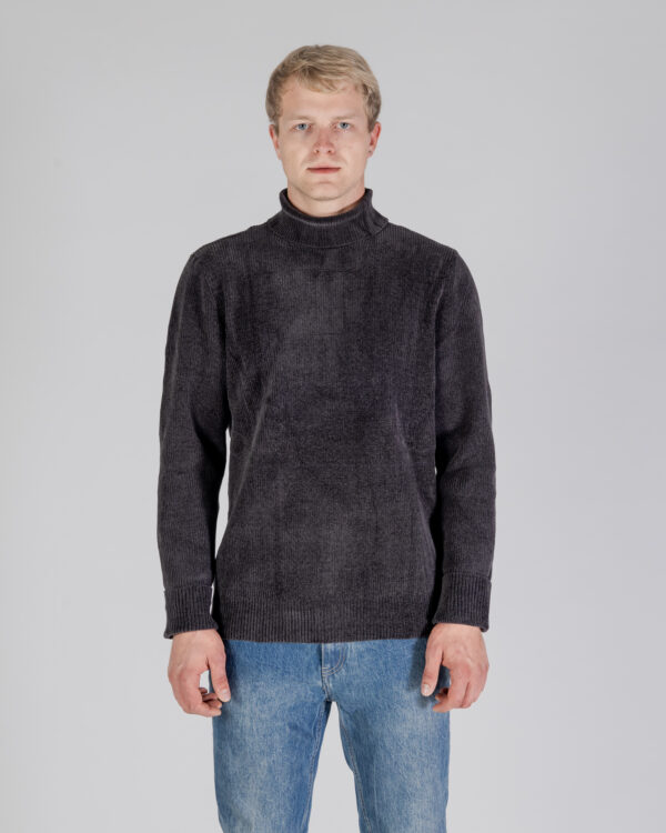 Maglione Aquascutum ACTIVE CHENILLE TURTLE NECK Antracite - Foto 1