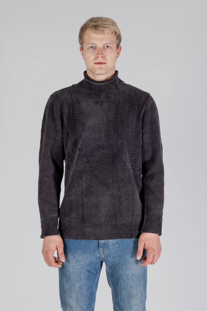 Maglione Aquascutum ACTIVE CHENILLE TURTLE NECK Antracite