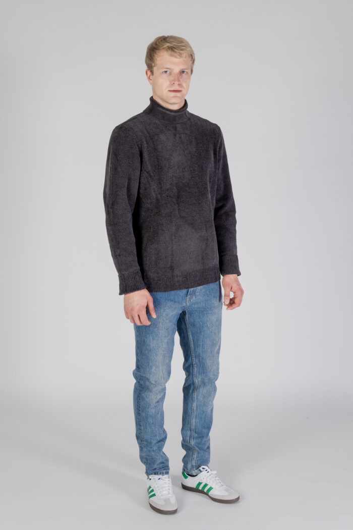 Maglione Aquascutum ACTIVE CHENILLE TURTLE NECK Antracite