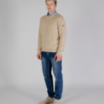 Maglione Aquascutum ACTIVE CABLE PATCH SWEATER Beige - Foto 2