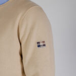 Maglione Aquascutum ACTIVE CABLE PATCH SWEATER Beige - Foto 4