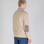 Maglione Aquascutum ACTIVE CLUB CHECK SLEEVES SWEATER Beige - Foto 3