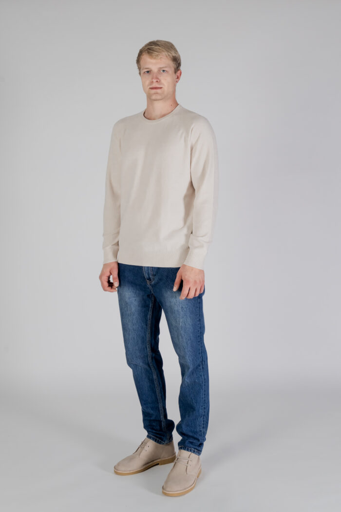 Maglione Aquascutum ACTIVE CHENILLE CREWNECK Beige chiaro