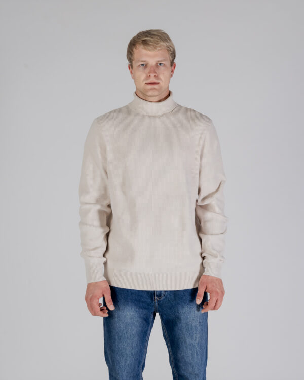 Maglione Aquascutum ACTIVE CHENILLE TURTLE NECK Beige chiaro - Foto 1