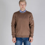 Maglione Aquascutum ACTIVE CABLE PATCH SWEATER Beige scuro - Foto 1