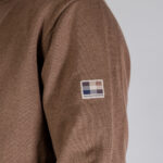 Maglione Aquascutum ACTIVE CABLE PATCH SWEATER Beige scuro - Foto 4