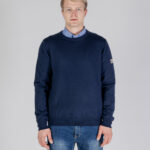 Maglione Aquascutum ACTIVE CABLE PATCH SWEATER Blu - Foto 1