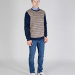 Maglione Aquascutum ACTIVE CHECK  SWEATER Blu - Foto 2