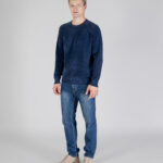 Maglione Aquascutum ACTIVE CHENILLE CREWNECK Blu - Foto 2