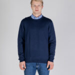 Maglione Aquascutum ACTIVE CLUB CHECK SLEEVES SWEATER Blu - Foto 1