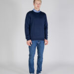 Maglione Aquascutum ACTIVE CLUB CHECK SLEEVES SWEATER Blu - Foto 2