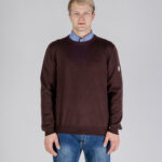 Maglione Aquascutum ACTIVE CABLE PATCH SWEATER Marrone - Foto 1