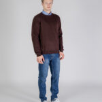 Maglione Aquascutum ACTIVE CABLE PATCH SWEATER Marrone - Foto 2