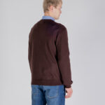 Maglione Aquascutum ACTIVE CABLE PATCH SWEATER Marrone - Foto 3