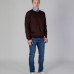 Maglione Aquascutum ACTIVE CLUB CHECK SLEEVES SWEATER Marrone - Foto 2