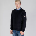 Maglione Aquascutum ACTIVE CABLE PATCH SWEATER Nero - Foto 1