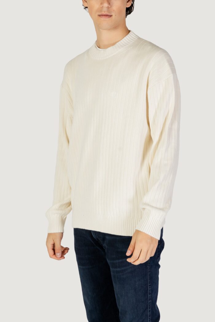 Maglione Calvin Klein LINEAR Crema