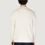 Maglione Calvin Klein Jeans LINEAR Crema - Foto 3