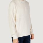 Maglione Calvin Klein Jeans LINEAR Crema - Foto 4