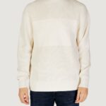 Maglione Calvin Klein Jeans MIXED STITCH HIGH Crema - Foto 1