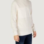 Maglione Calvin Klein Jeans MIXED STITCH HIGH Crema - Foto 4