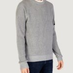 Maglione Calvin Klein Jeans BADGE EASY Grigio - Foto 4