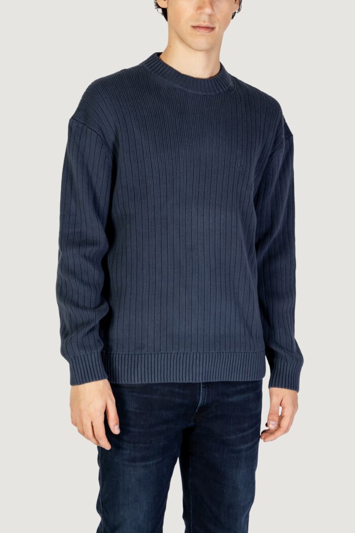 Maglione Calvin Klein LINEAR Indigo