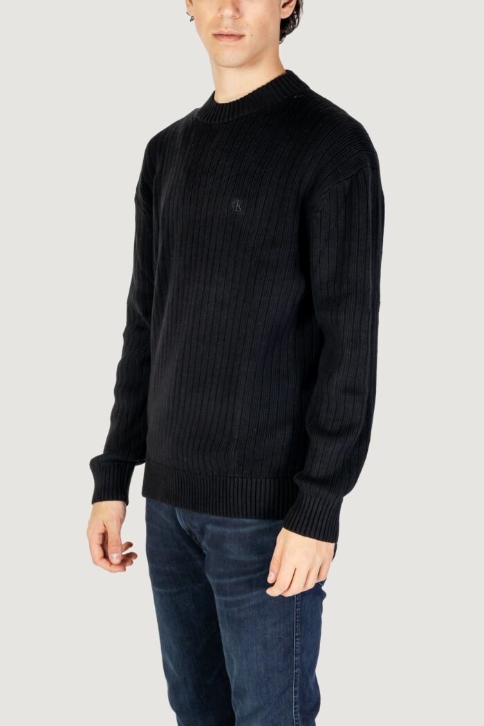 Maglione Calvin Klein LINEAR Nero