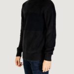 Maglione Calvin Klein Jeans MIXED STITCH HIGH Nero - Foto 2